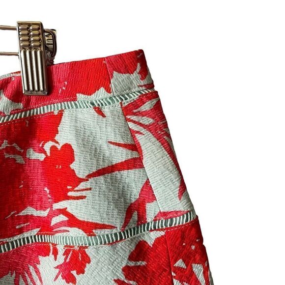 Banana Republic Bold Floral Circle Mini Skirt Size 8 - Picture 3 of 9